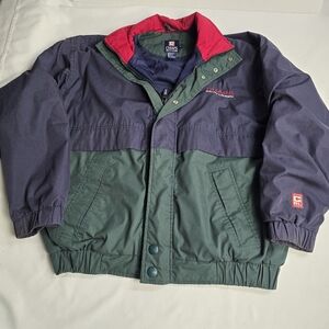 Vintage 90's Chaps Ralph Lauren Colorblock Bomber Jacket Men's M